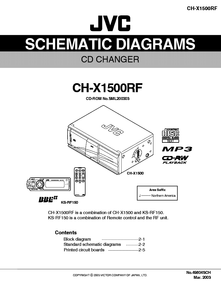 JVC CH-X1500RF SCHEM-CD service manual (1st page)