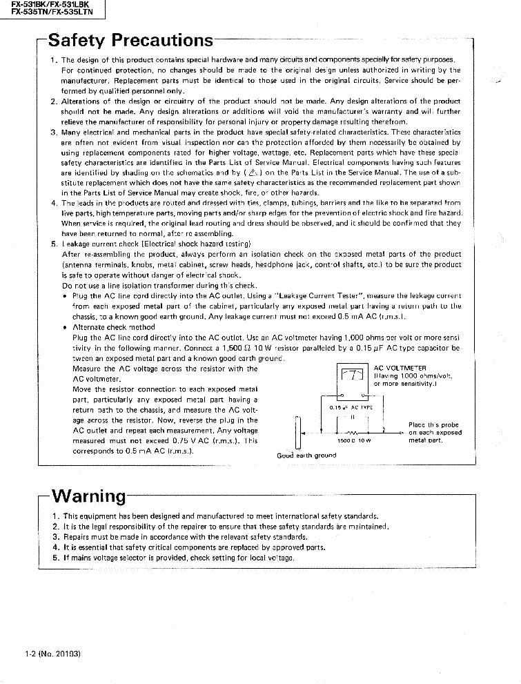 JVC FX-531BK-LBK FX-535TN-LTN SM service manual (2nd page)