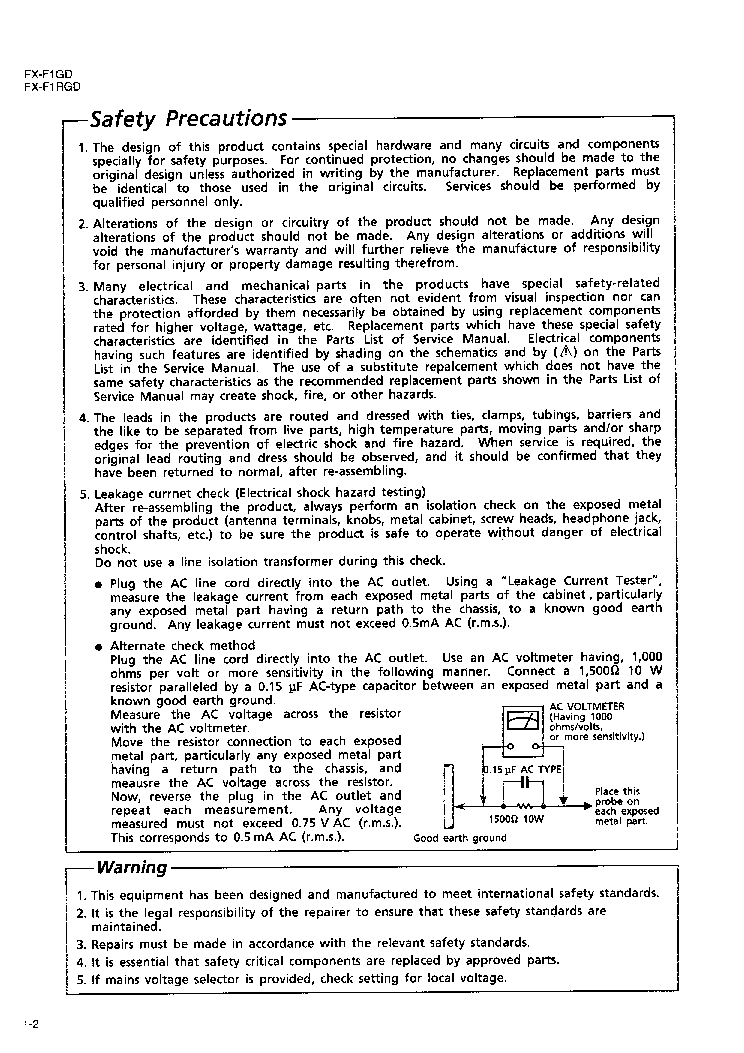 JVC FX-F1GD F1RGD SM service manual (2nd page)