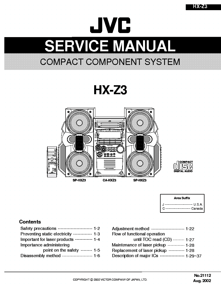 Service Manual-Anleitung für JVC VR-5505 