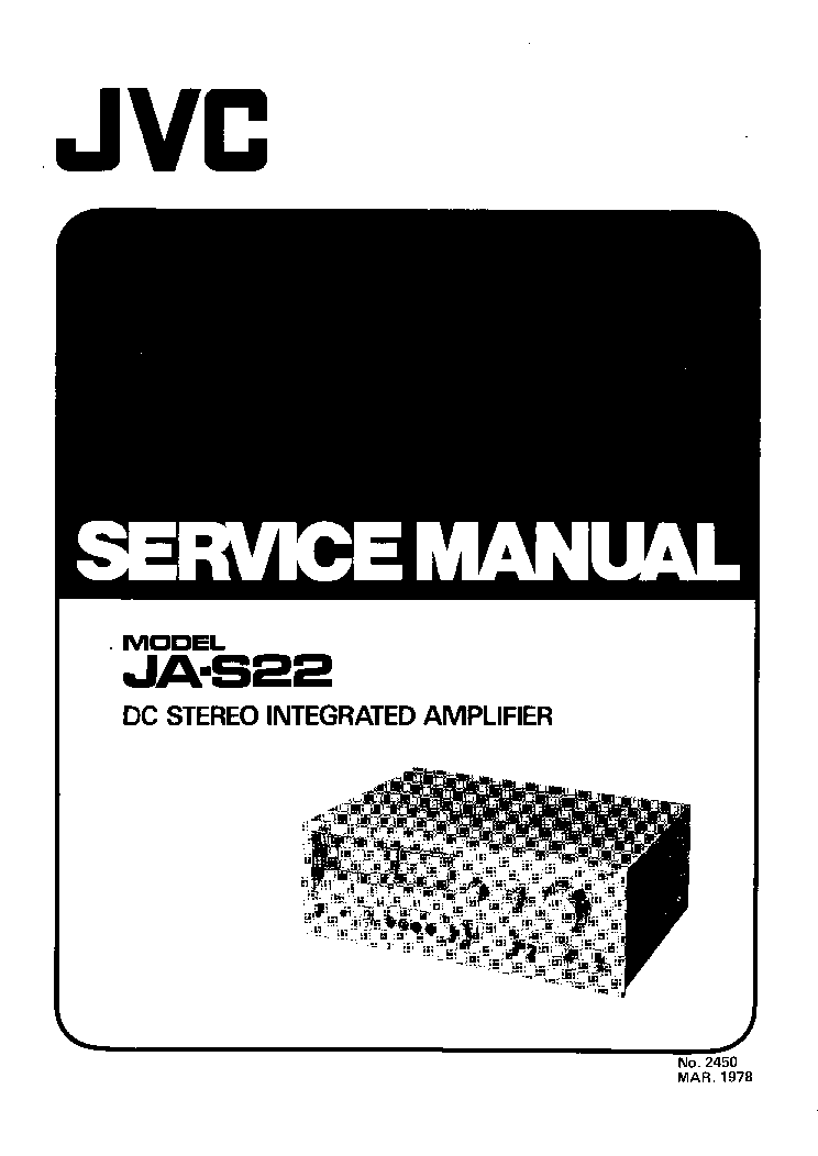 JVC JA-S22 service manual (1st page)