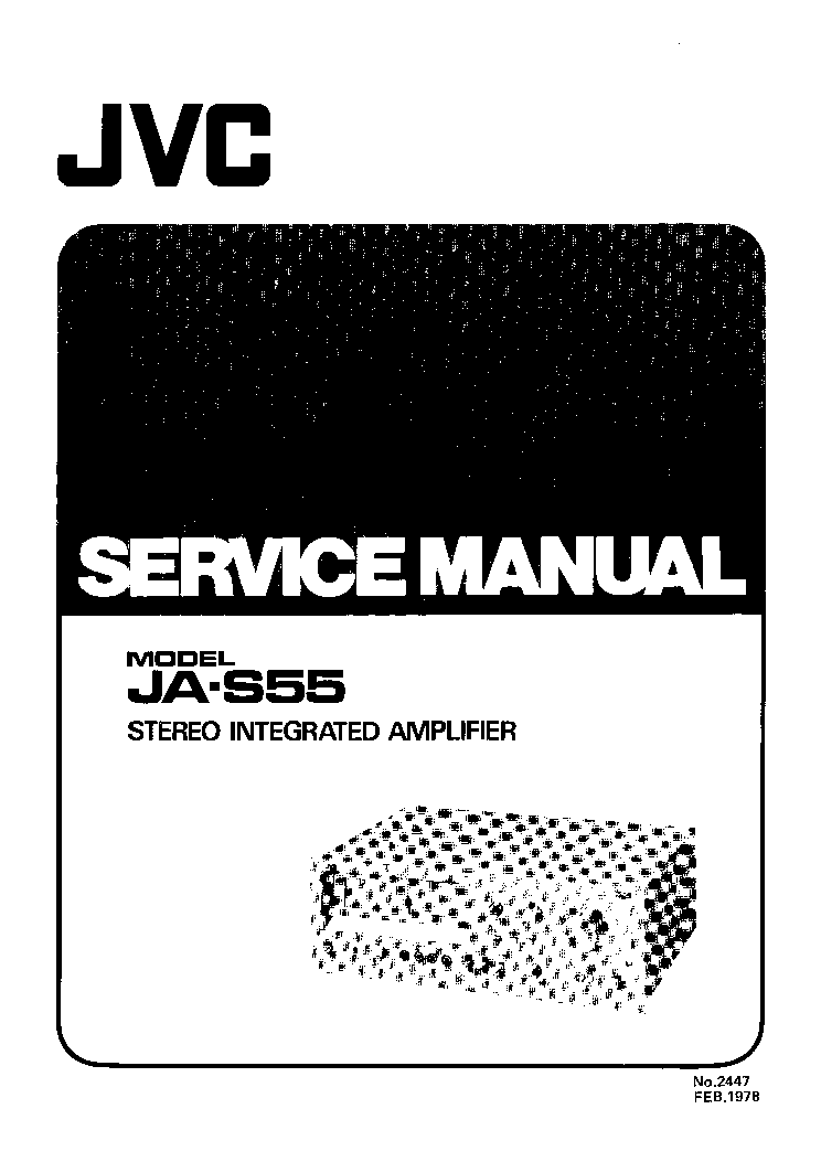 JVC JA-S55 service manual (1st page)