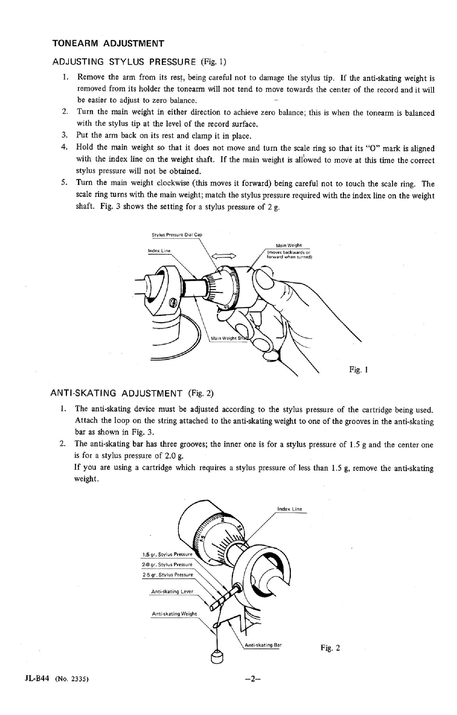 JVC JL-B44 TURNTABLE service manual (2nd page)