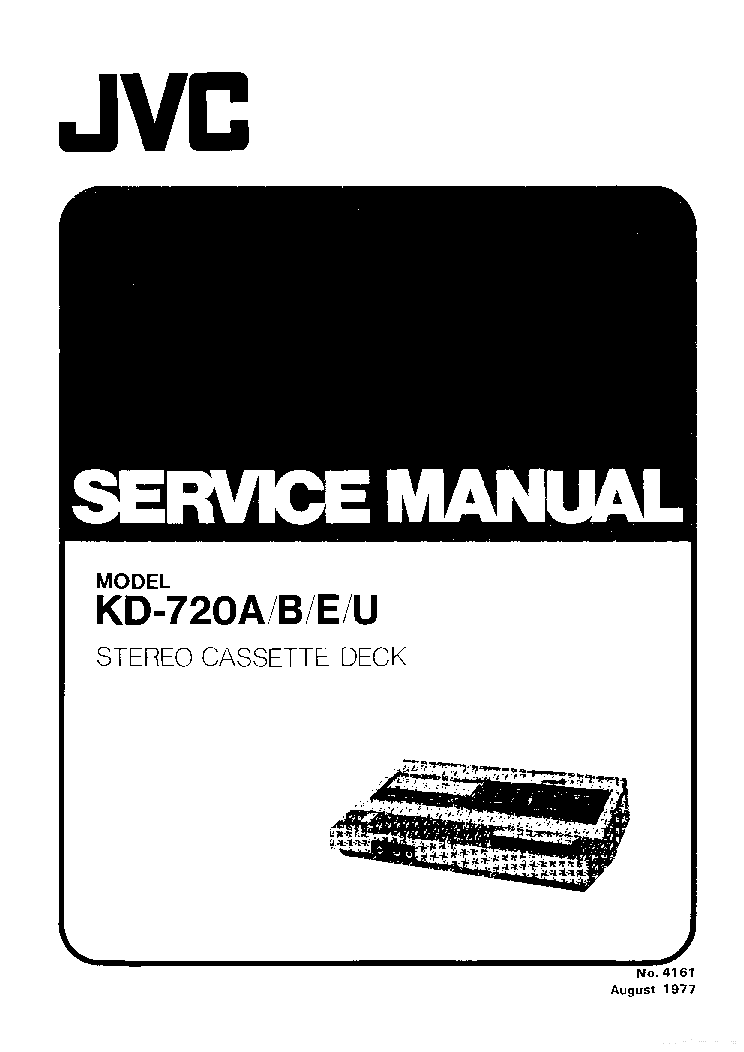 JVC KD-720 A B E U SERVICE MANUAL EN service manual (1st page)