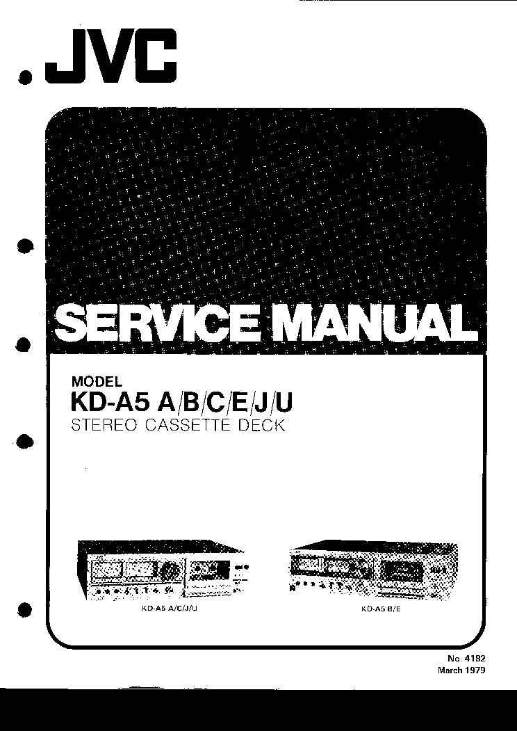 JVC KD A5 Service Manual download, schematics, eeprom, repair info