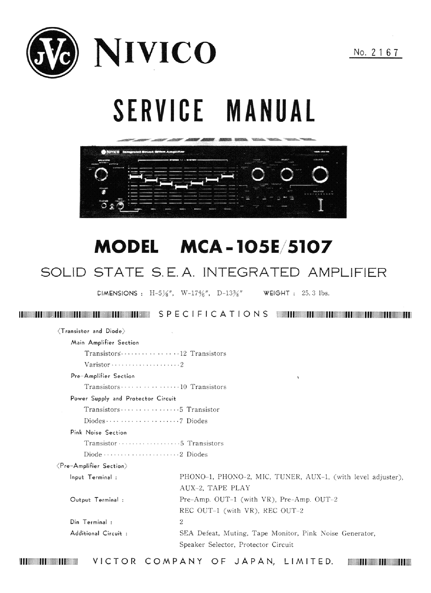 JVC MCA-105E 5107-SM service manual (1st page)
