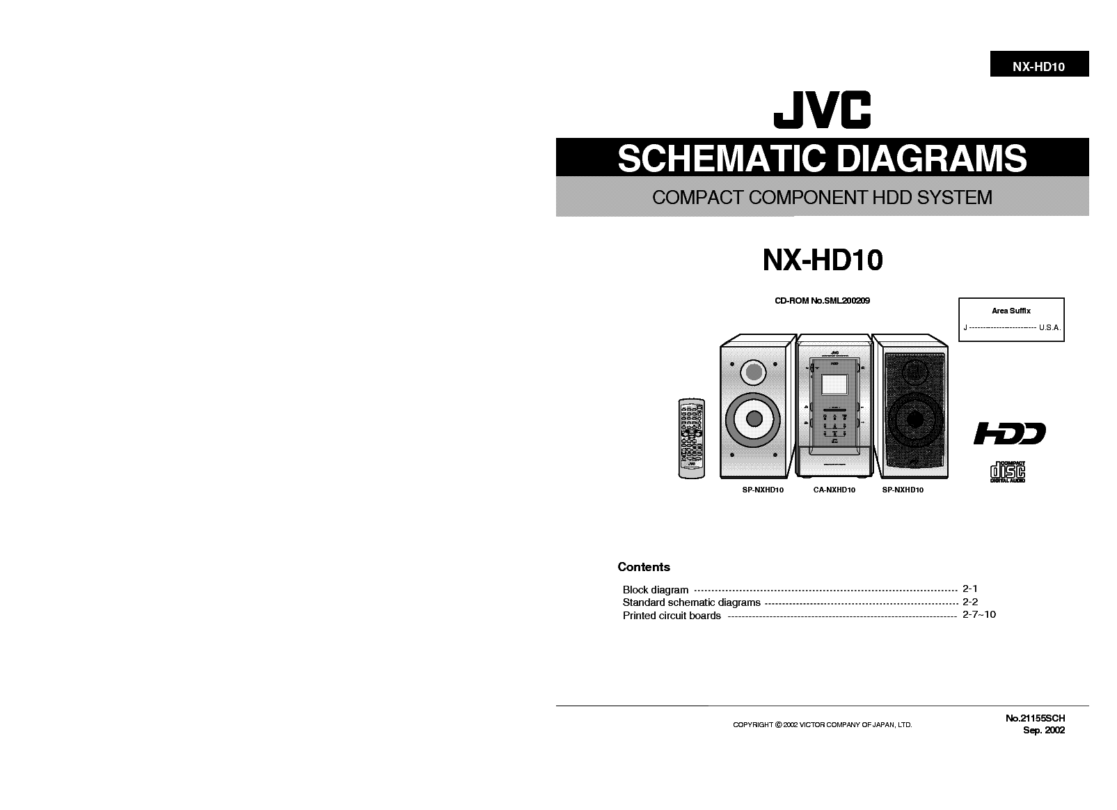 JVC NX-HD10 SCH service manual (1st page)