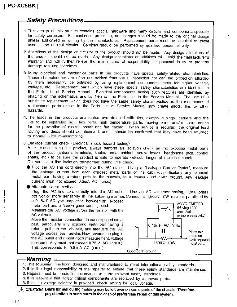 JVC PC-XC8BK SM service manual (2nd page)