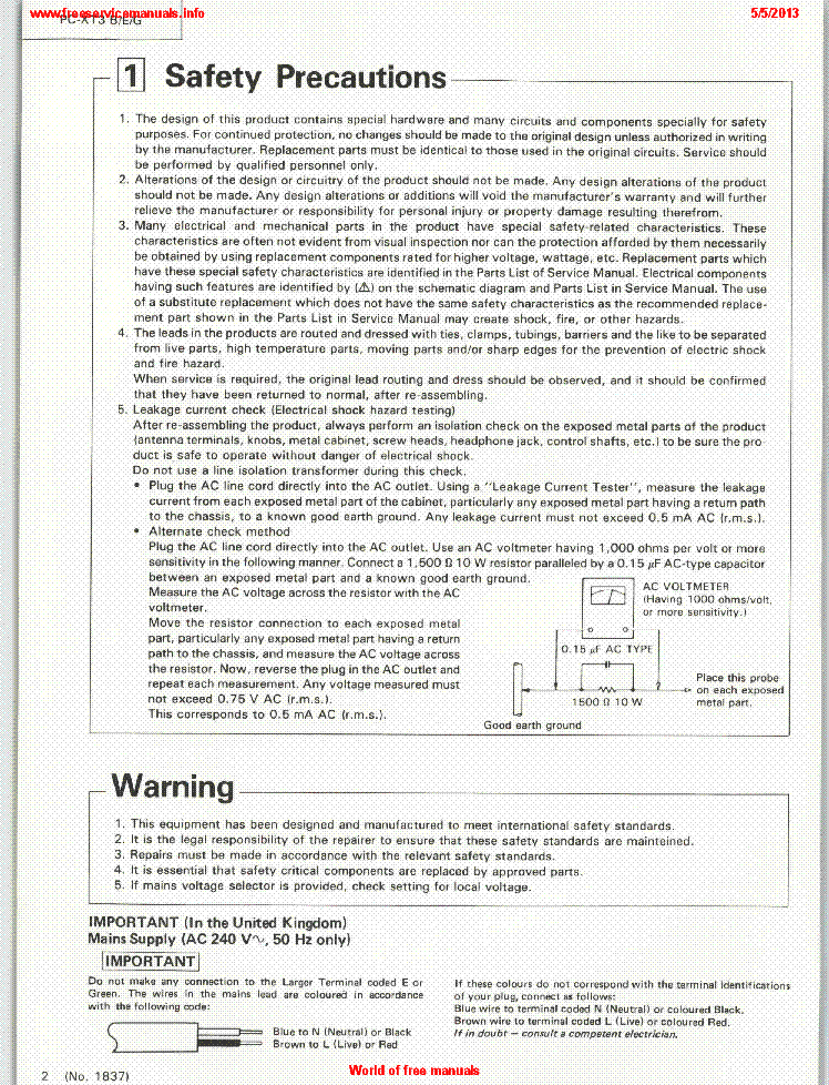 JVC PC-XT3 service manual (2nd page)