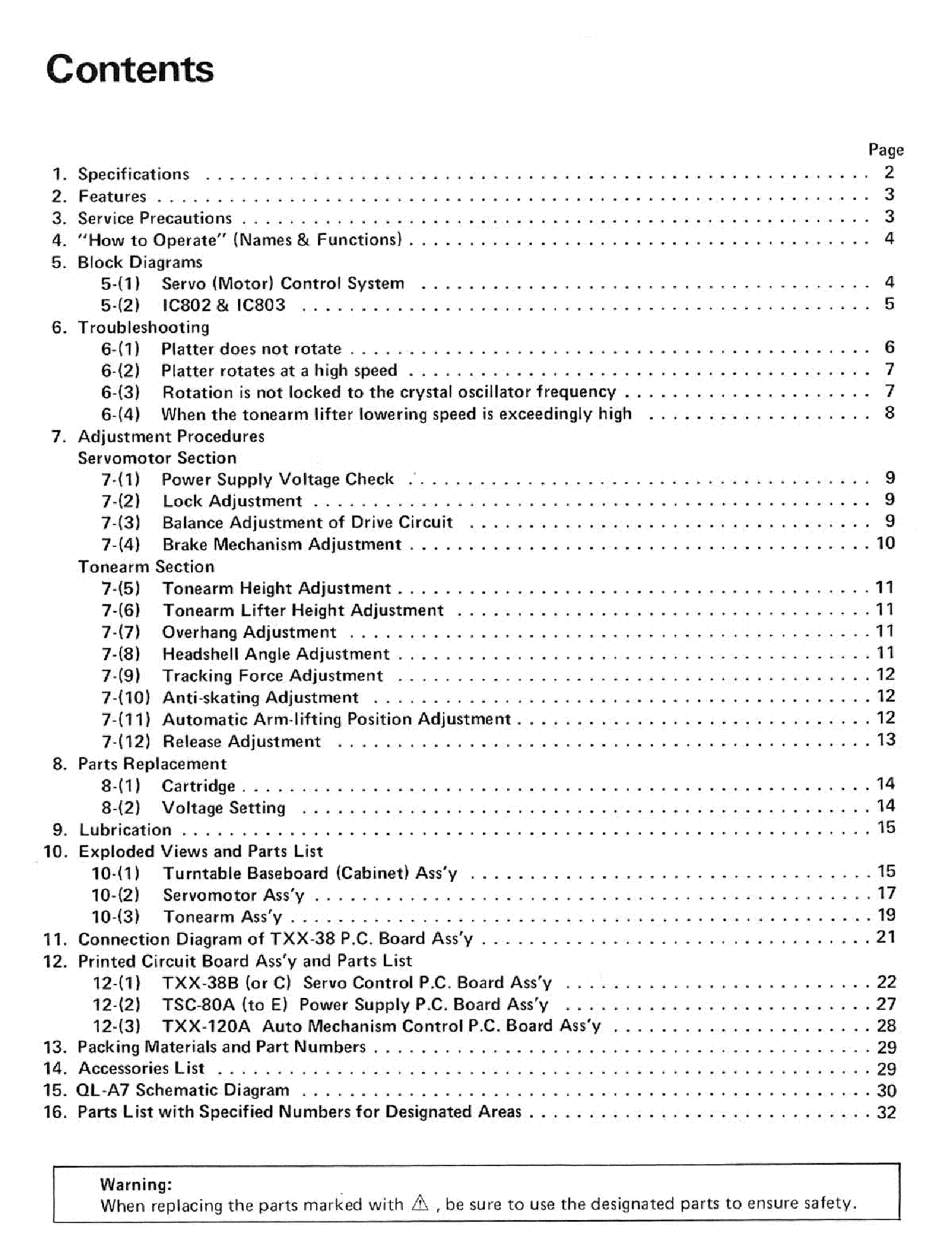 JVC QL-A7 QUARTZ-LOCKED DIRECT DRIVE TURNTABLE 1977 SM service manual (2nd page)