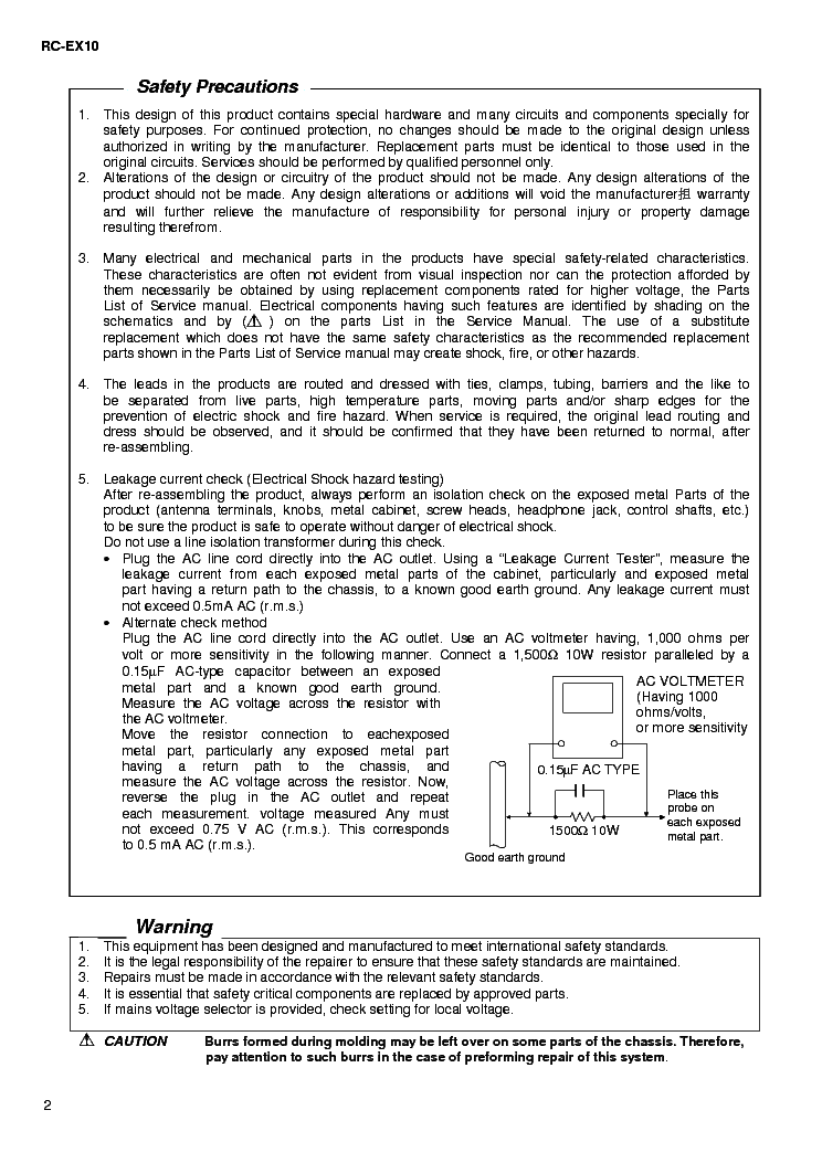 JVC RC-EX10A SM service manual (2nd page)