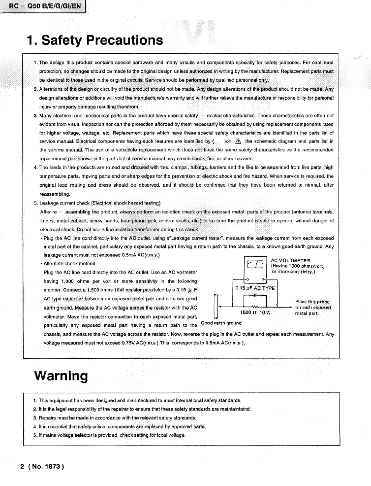 JVC RC-Q50 SM service manual (2nd page)