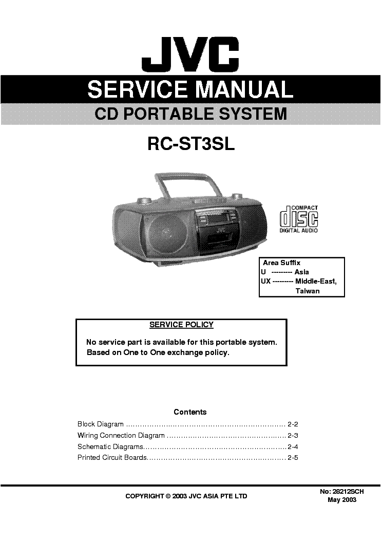 JVC RC-ST3SL SCH service manual