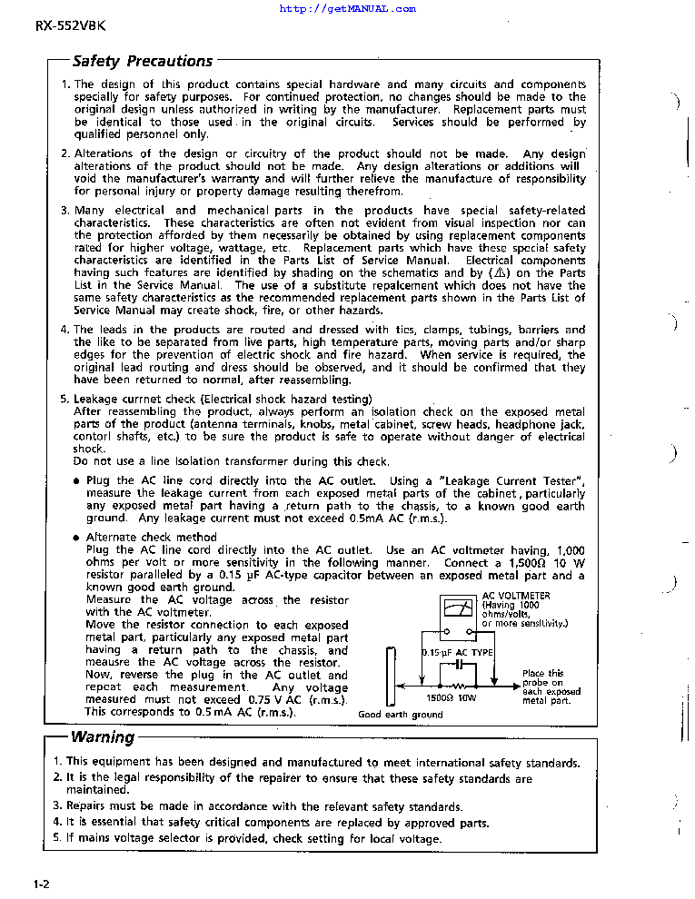 JVC RX-552-VBK SM service manual (2nd page)