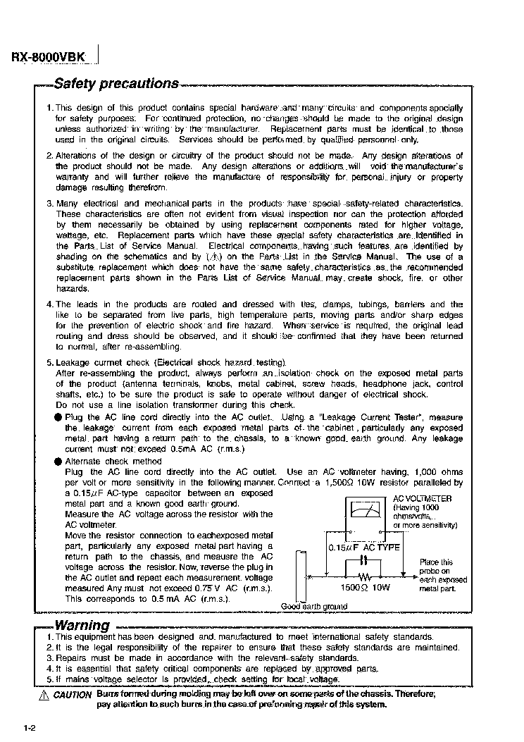 JVC RX-8000VBK service manual (2nd page)