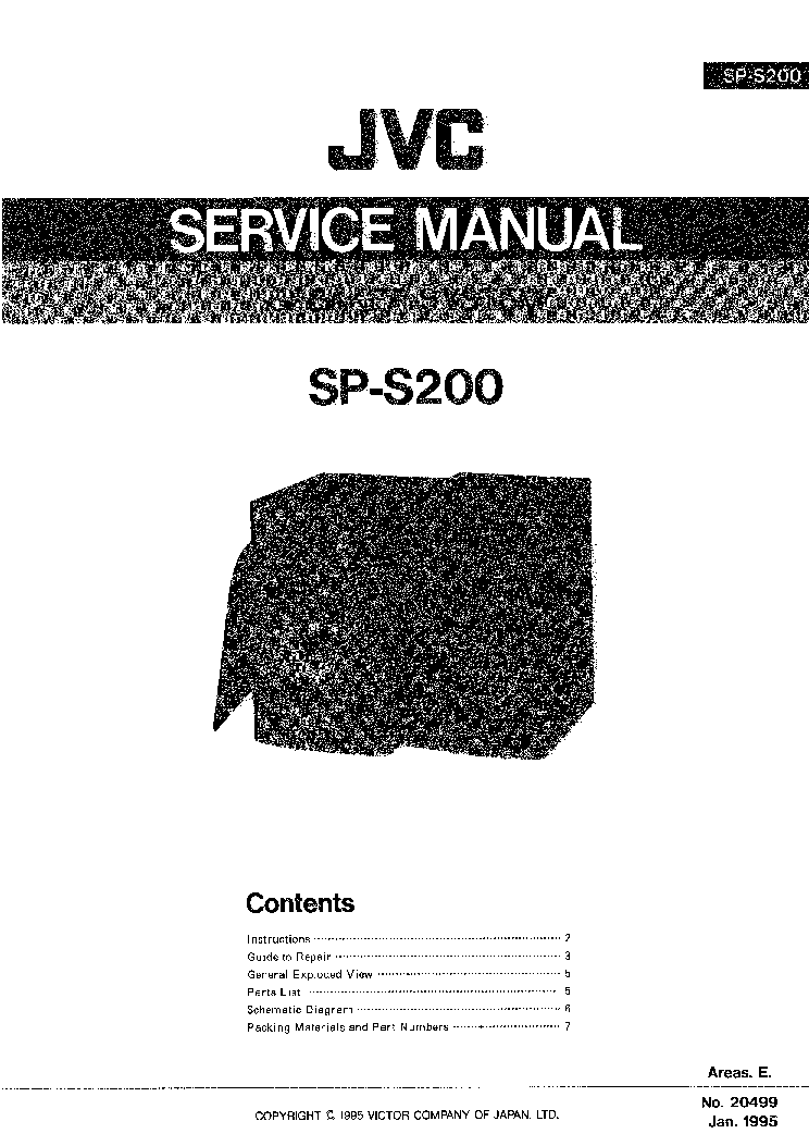 JVC SP-S200 service manual (1st page)