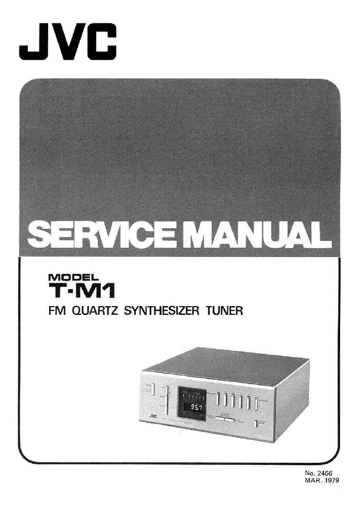 JVC T-M1 TUNER service manual (1st page)