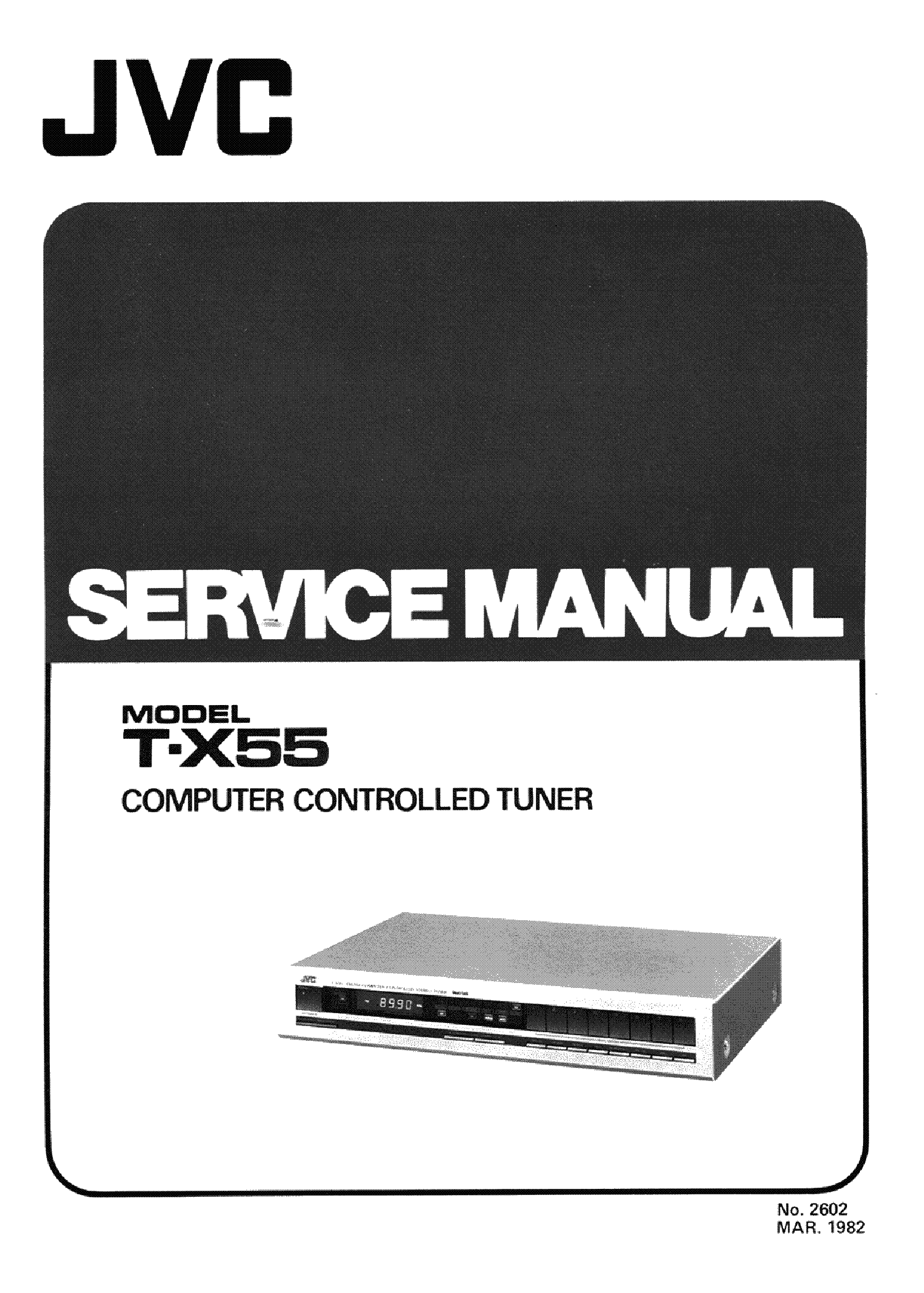 JVC T-X55 service manual (2nd page)