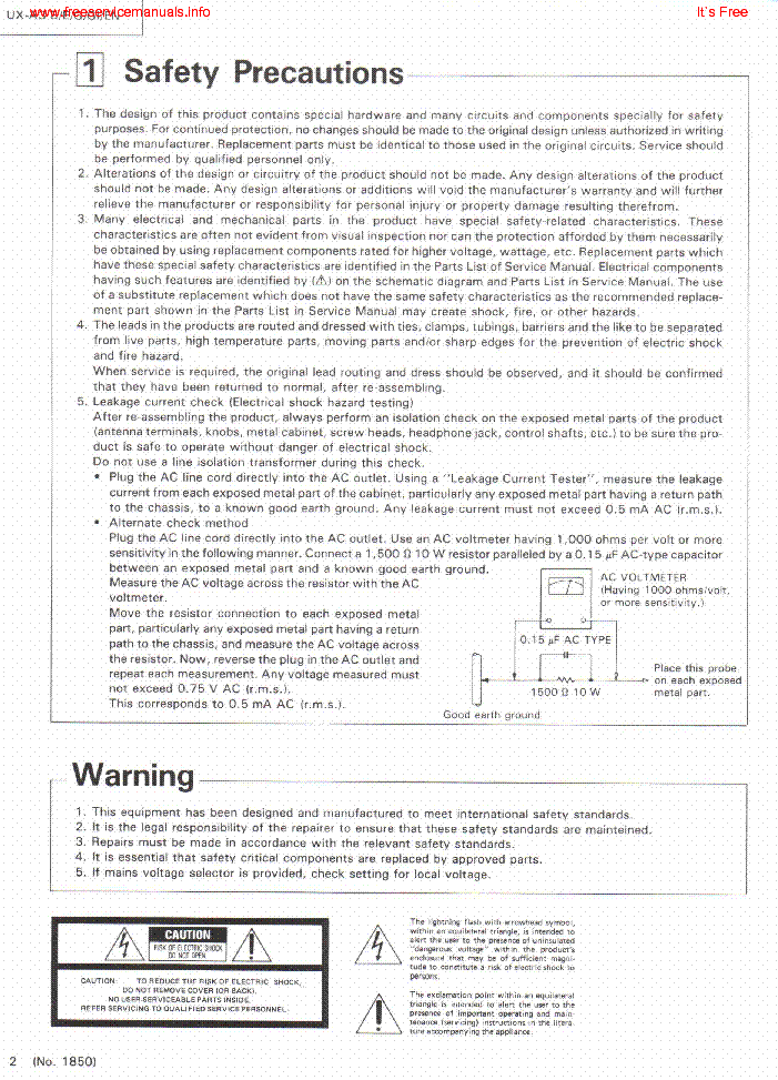 JVC UX A3 SERIES service manual (2nd page)