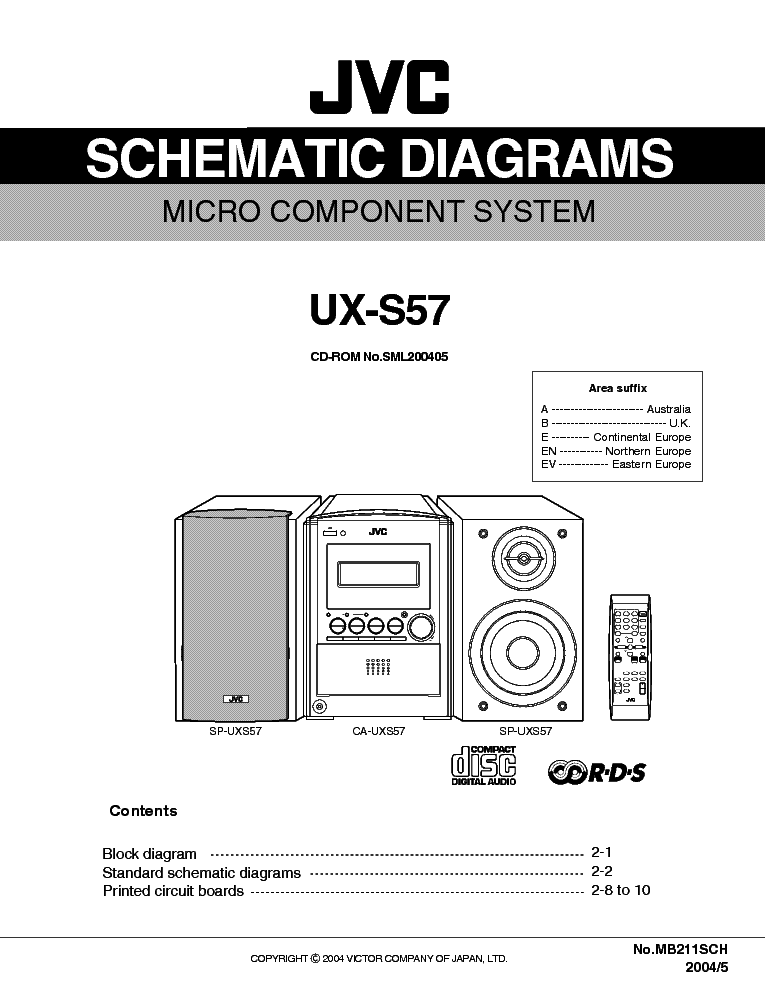 JVC UXS57 service manual (1st page)
