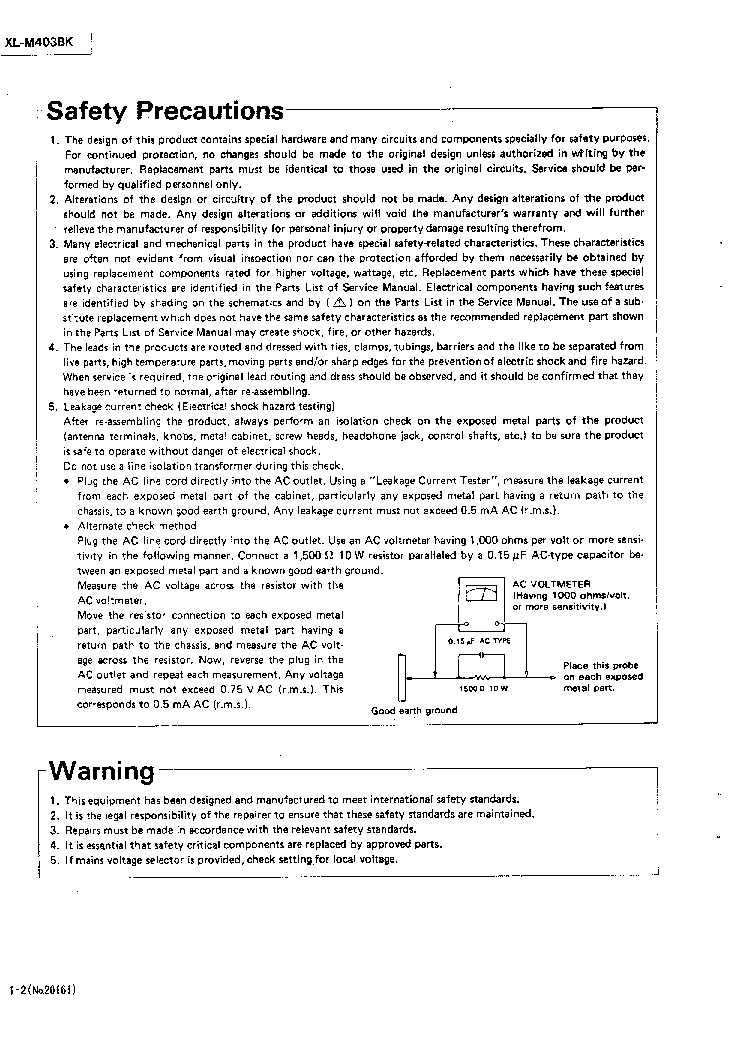 JVC XL-M403BK SM service manual (2nd page)