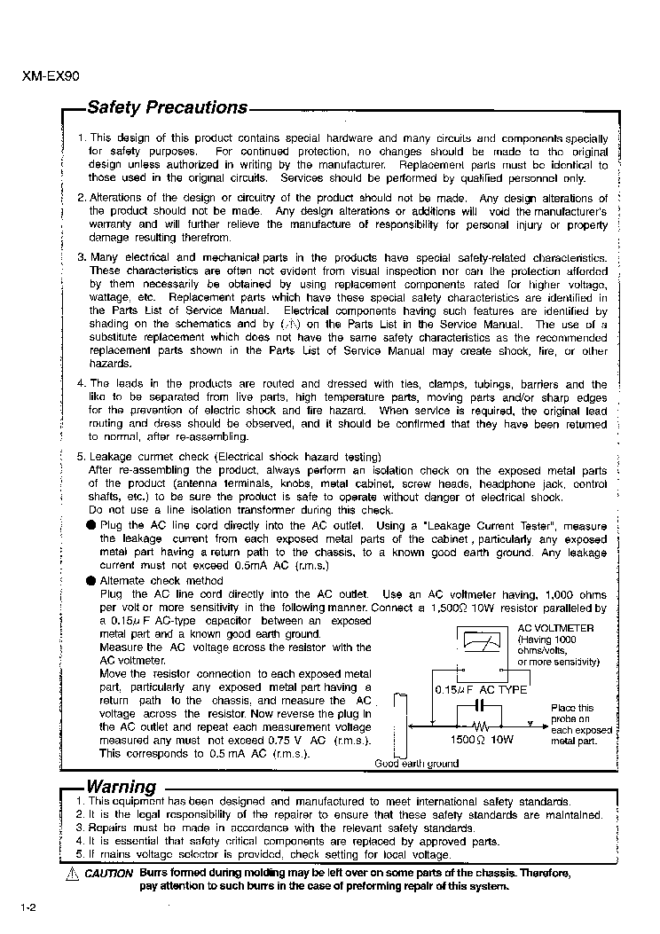 JVC XM-EX90 service manual (2nd page)