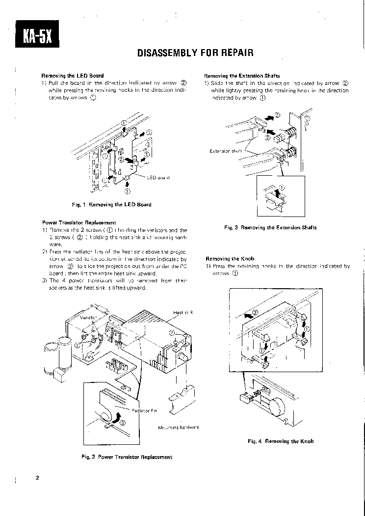 KENWOOD KA-5X SM service manual (2nd page)
