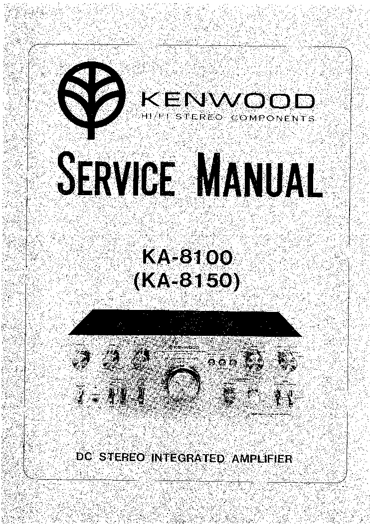 KENWOOD KA8100 KA8150 service manual