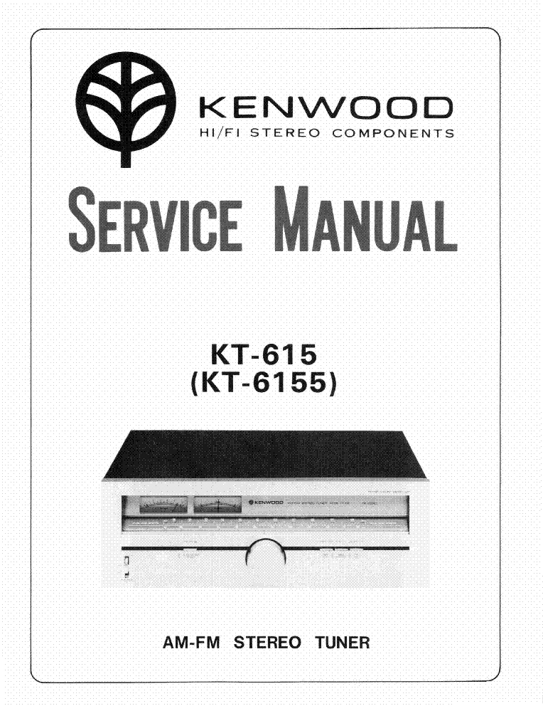 KENWOOD KT615 SM service manual (1st page)