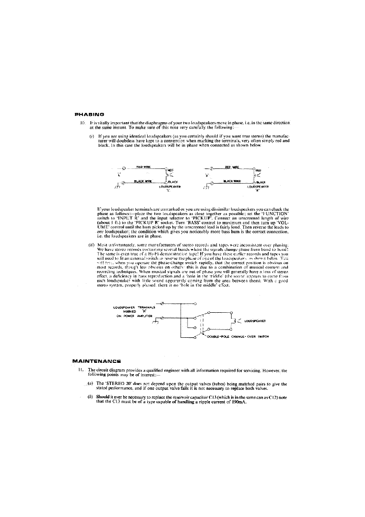 LEAK STEREO 20 service manual (2nd page)