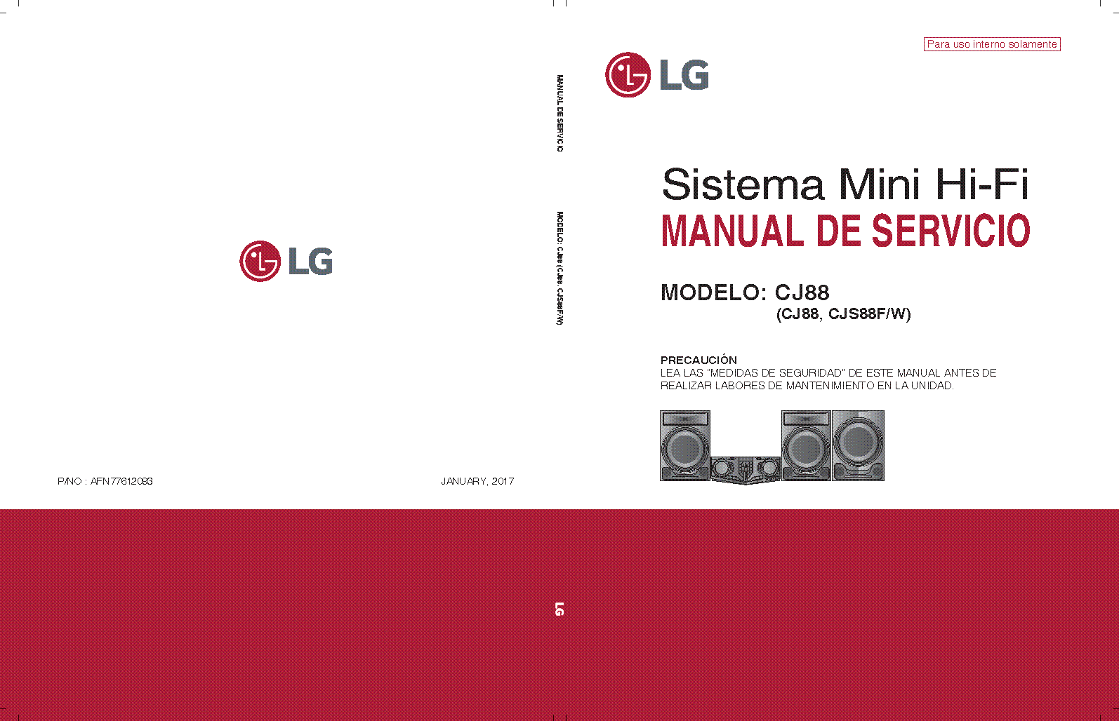 LG CJ88 CJS88F W service manual