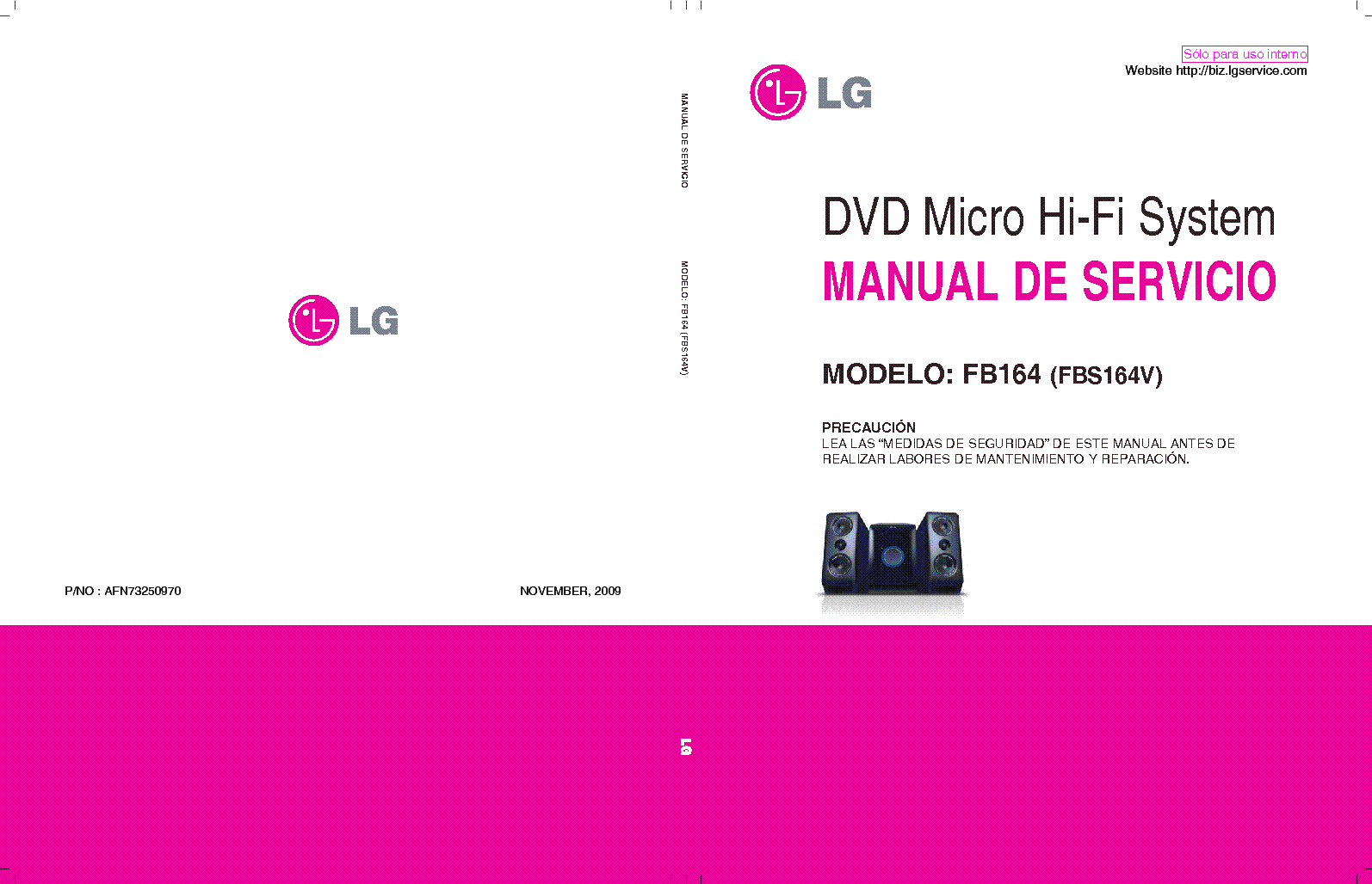 LG FB164 ESP service manual