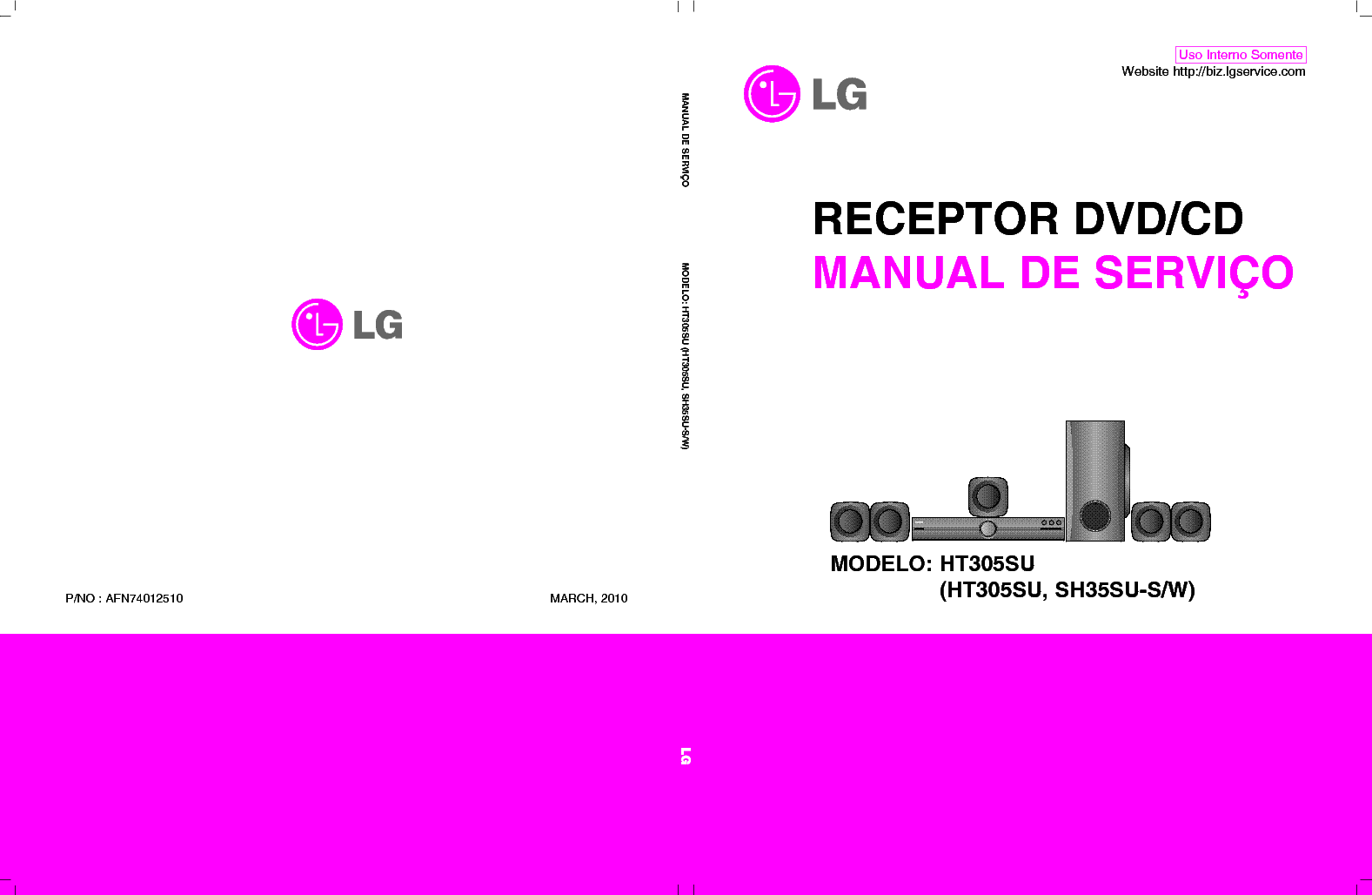 LG HT305SU SH35SU-S AFN74012510 service manual