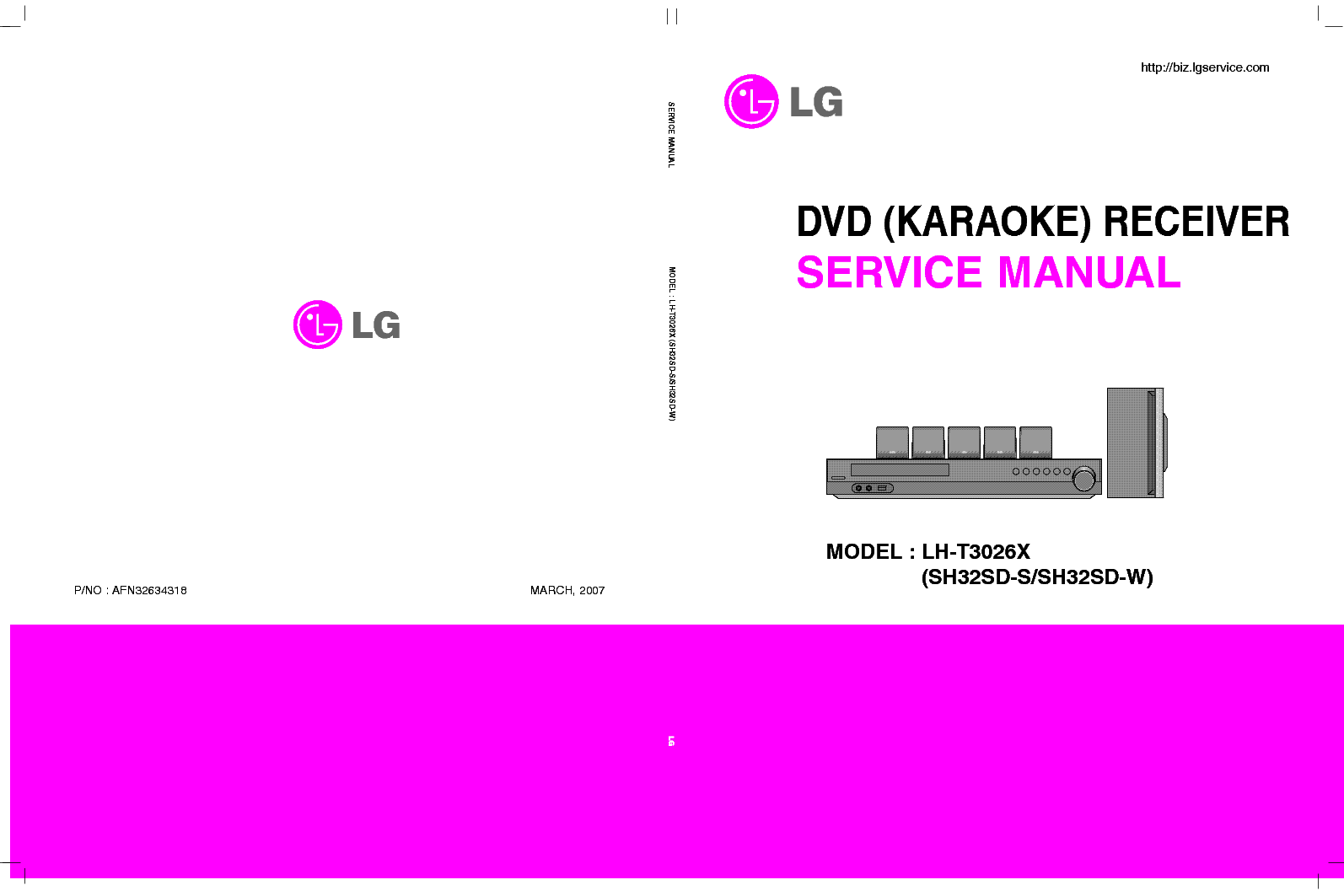 LG LH-T3026X 2007 03 service manual