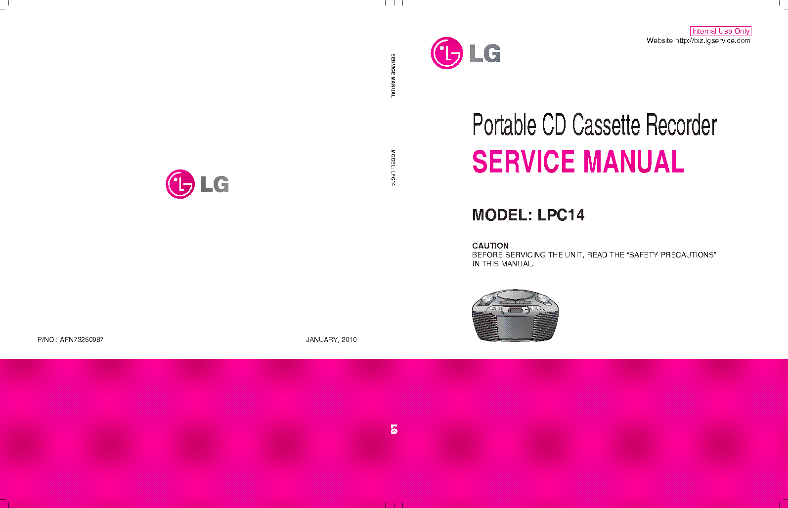 LG LPC14 AFN73250987 service manual
