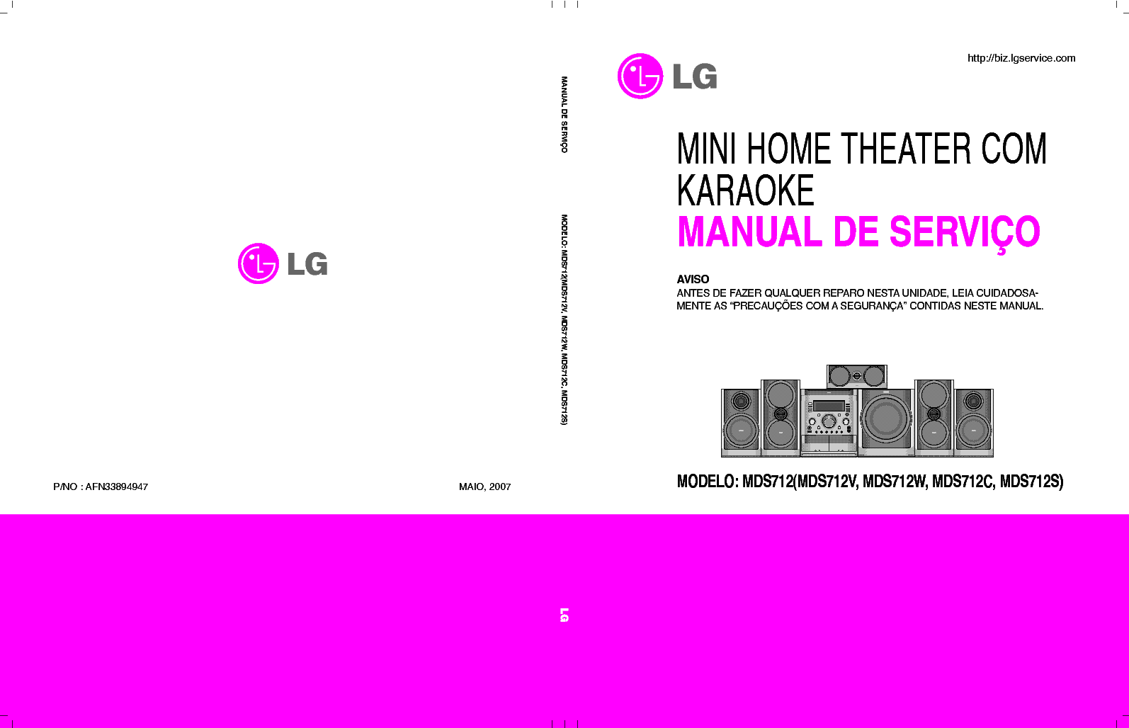 LG MDS712 PORTUGESE AFN33894947 service manual