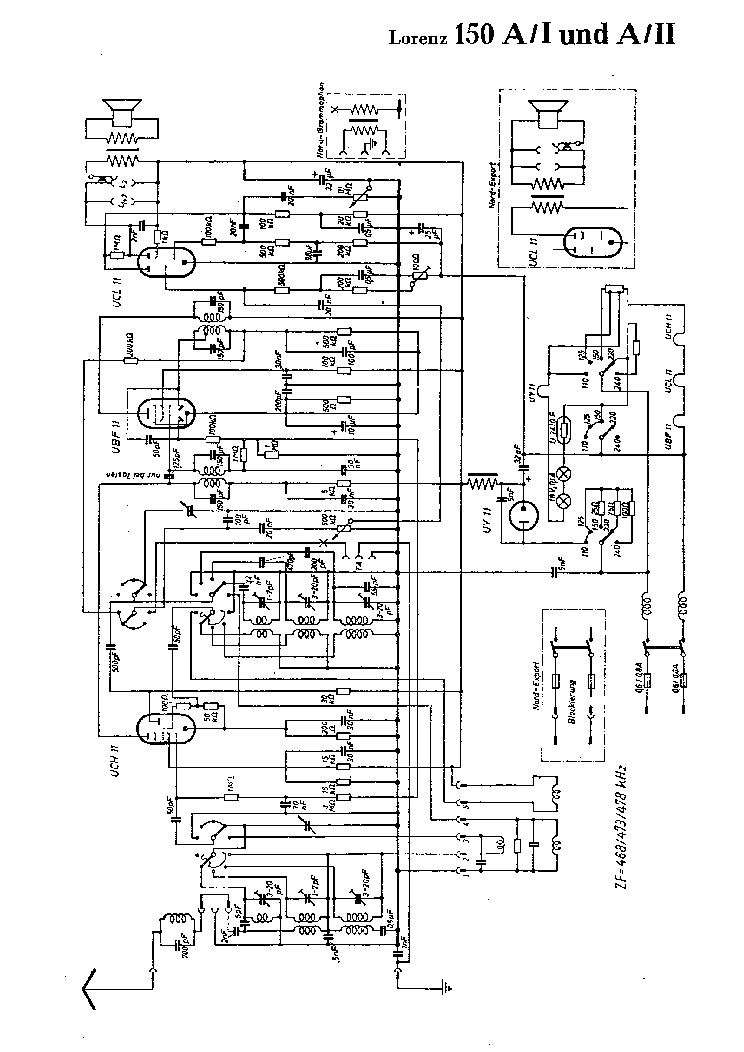 LORENZ 150A-I UND A-II RECEIVER SCH service manual