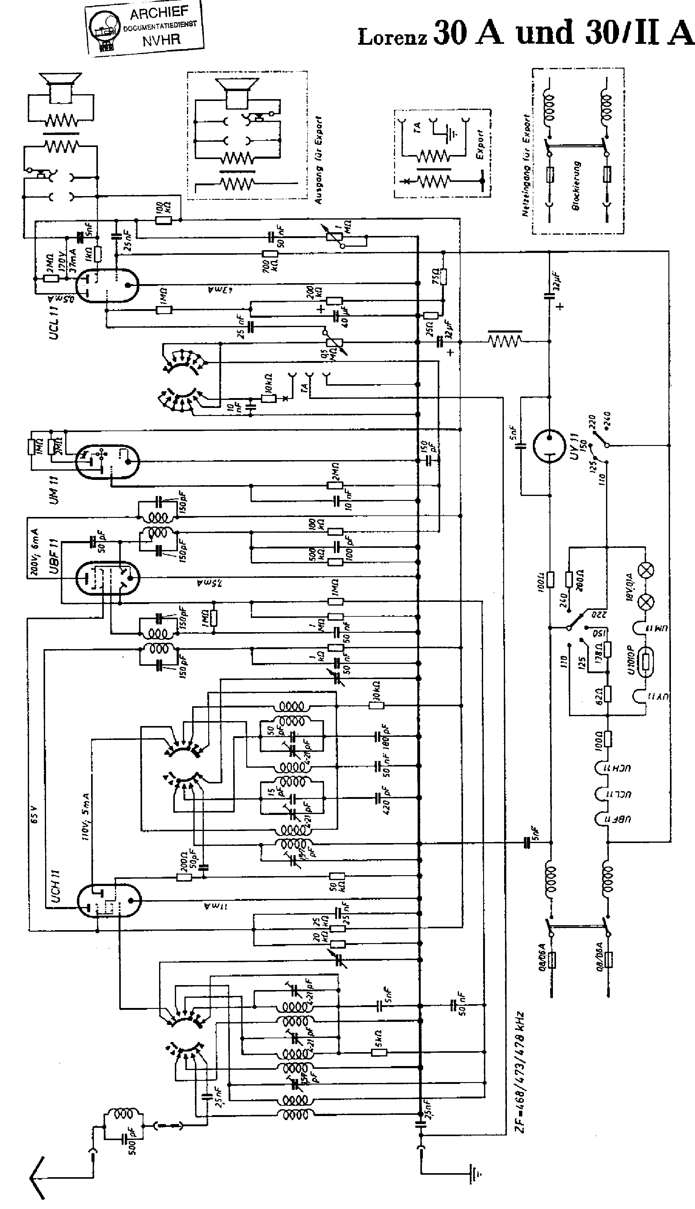LORENZ 30-A-II-A DC RECEIVER SCH service manual