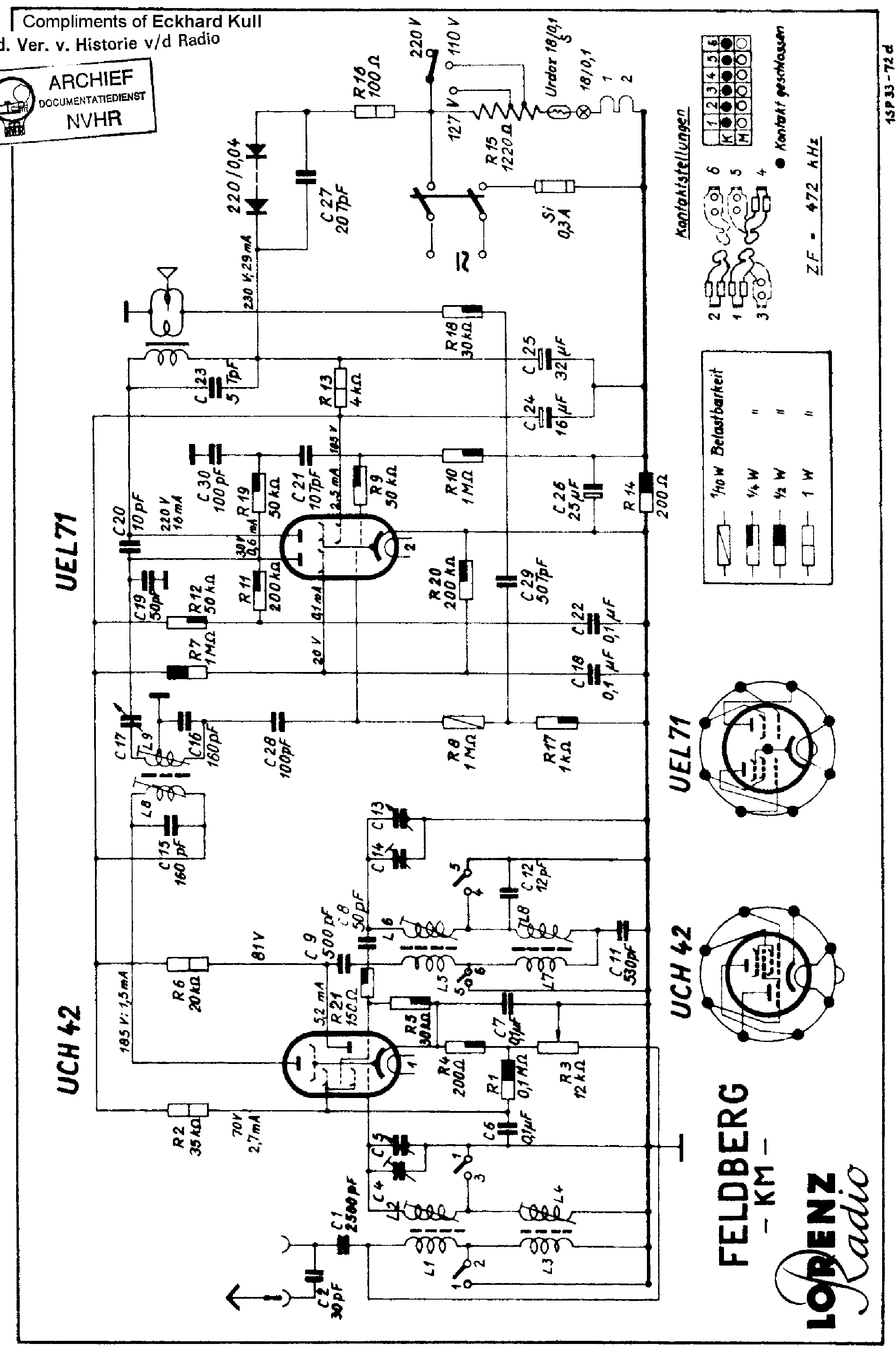 LORENZ FELDBERG-KM AC-DC RECEIVER SM Service Manual download ...