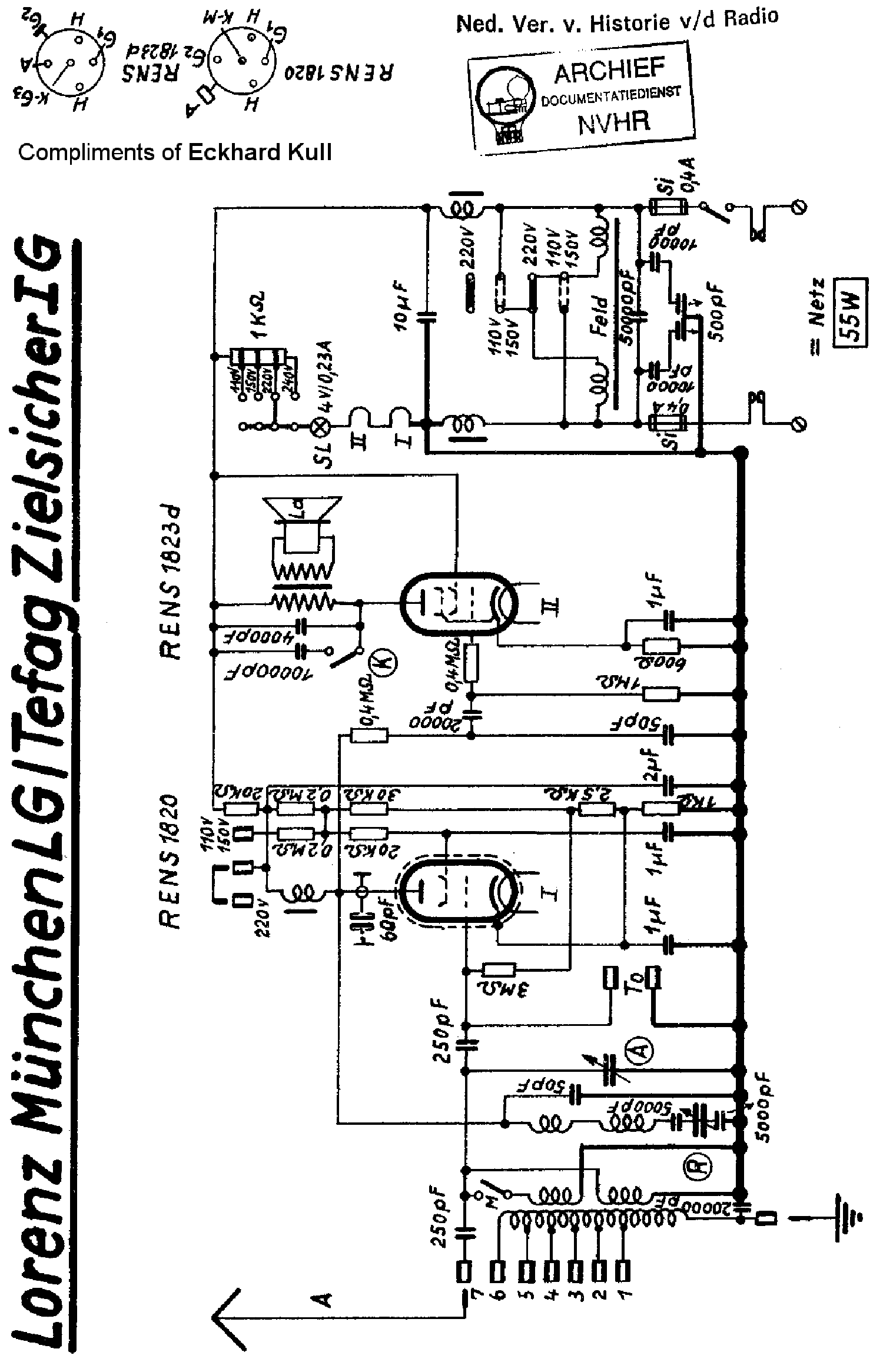 LORENZ MUNCHENLG TEFAG ZIELSICHER-IG DC RECEIVER SCH service manual