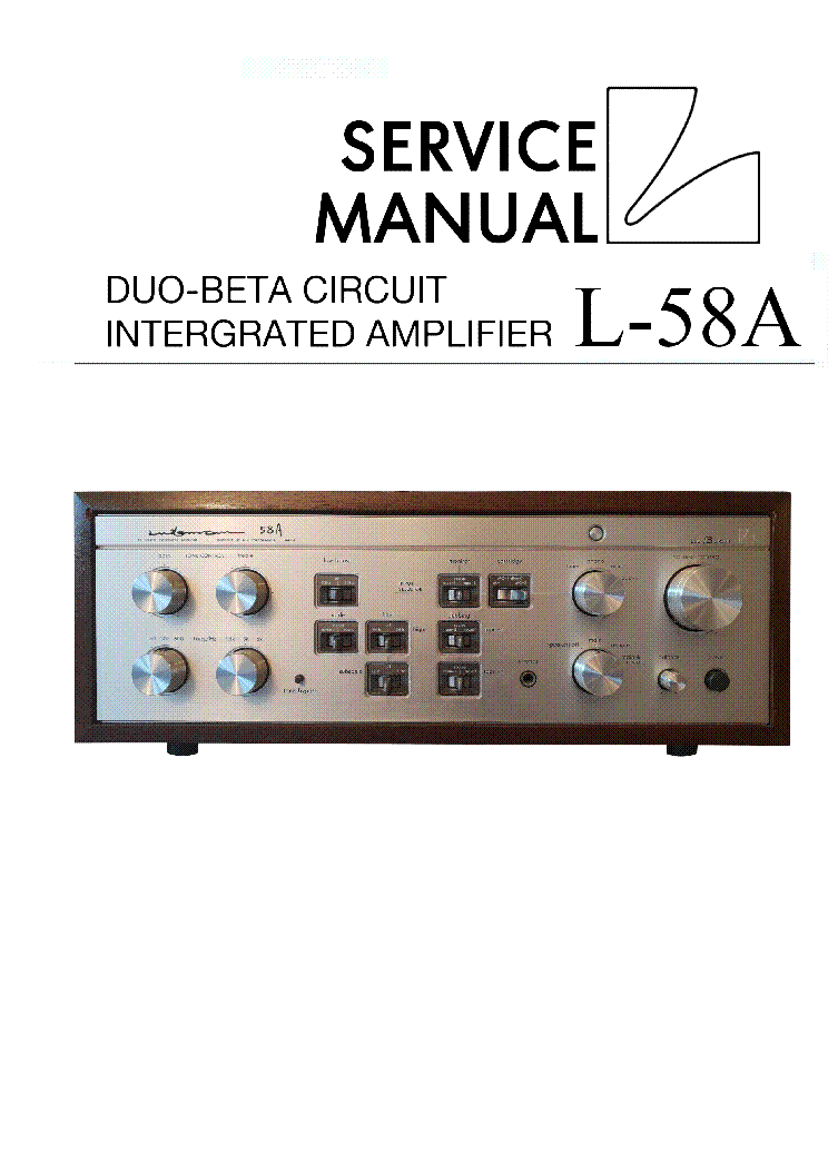 LUXMAN L-58A SM Service Manual download, schematics, eeprom 