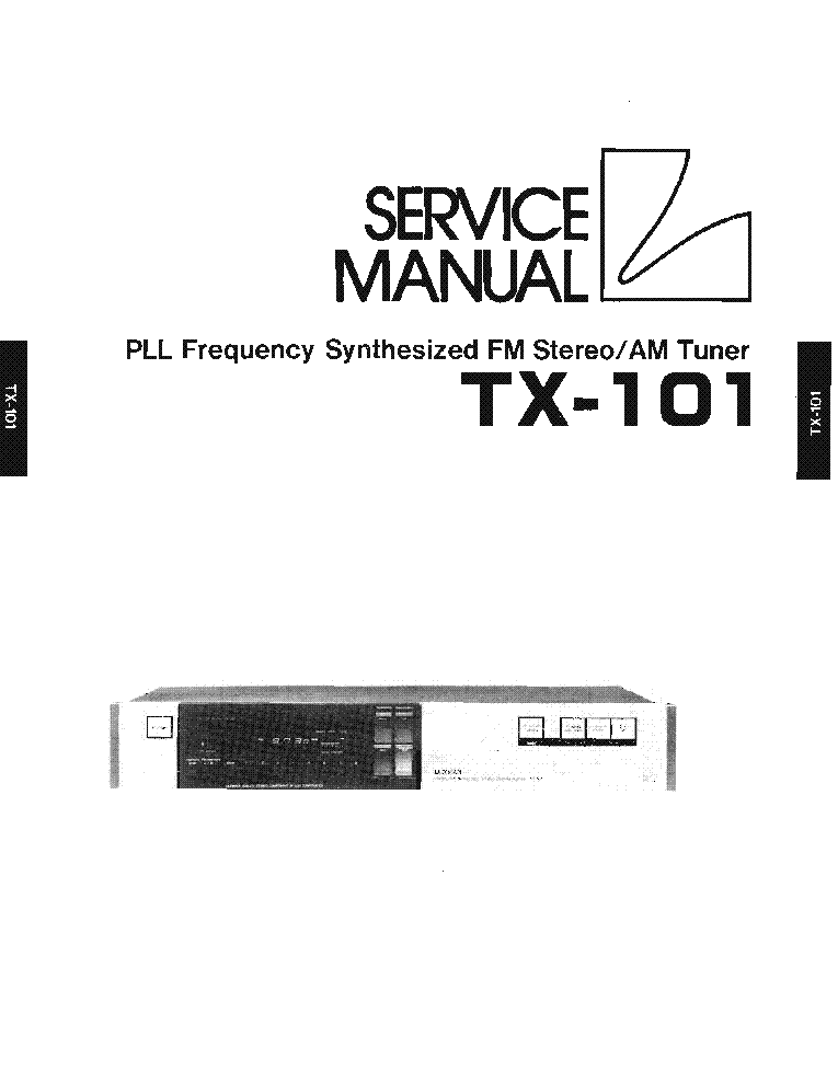 LUXMAN TX-101 RECEIVER SM service manual