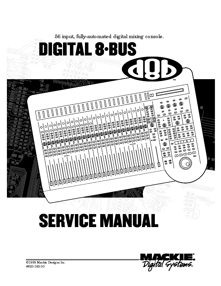 MACKIE 808S MIXER SCH Service Manual download, schematics, eeprom