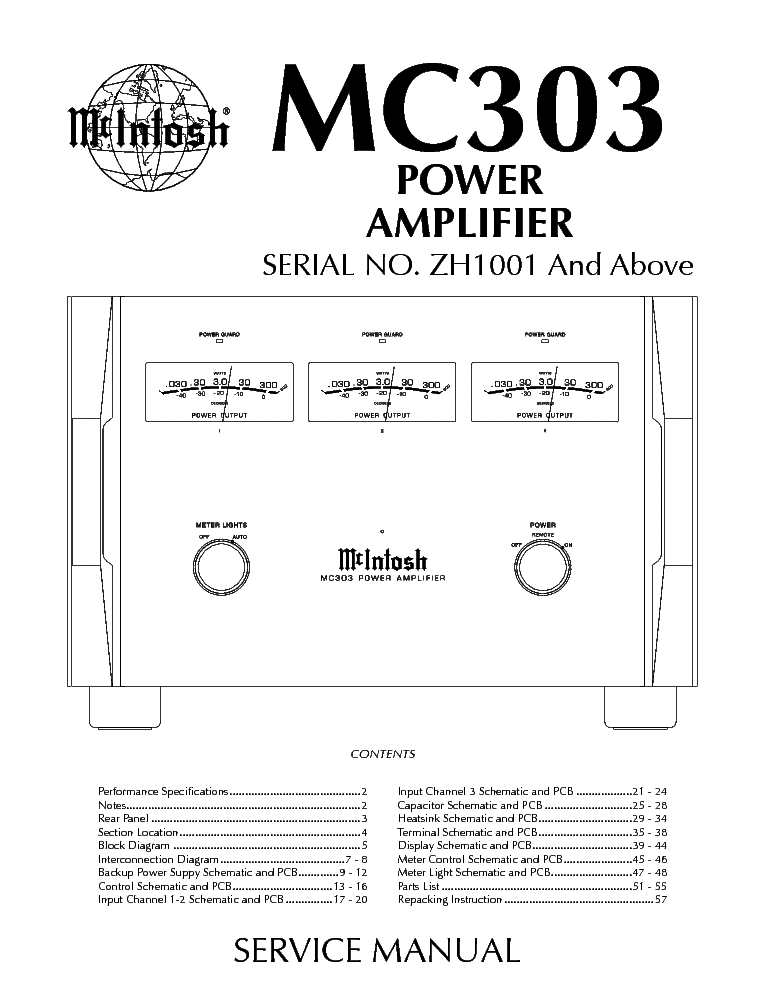 mcintosh 1700 receiver service man mcintosh 1700 receiver service man