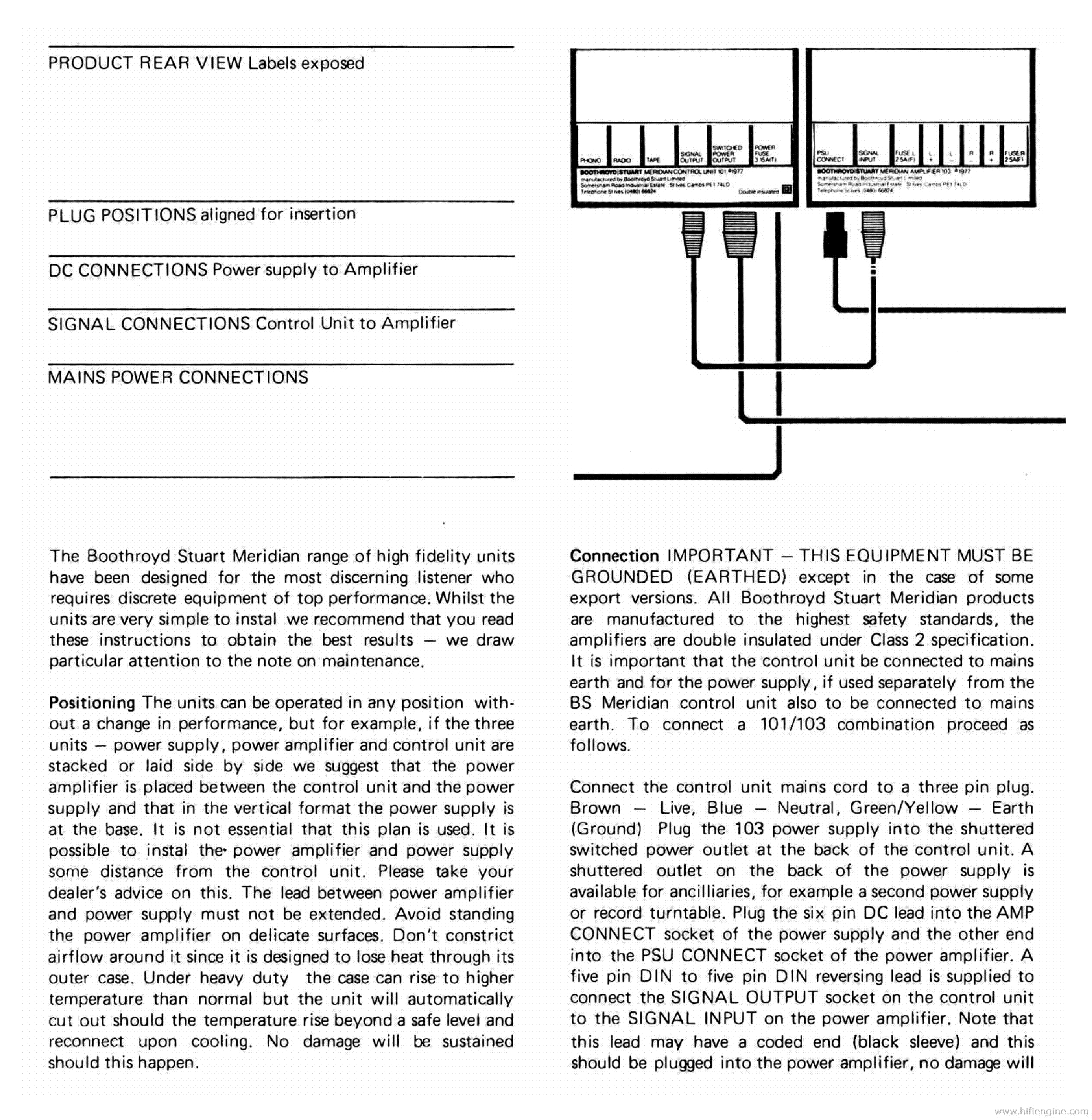 MERIDIAN AUDIO 558 559 AUDIO PA SCH Service Manual download, schematics ...