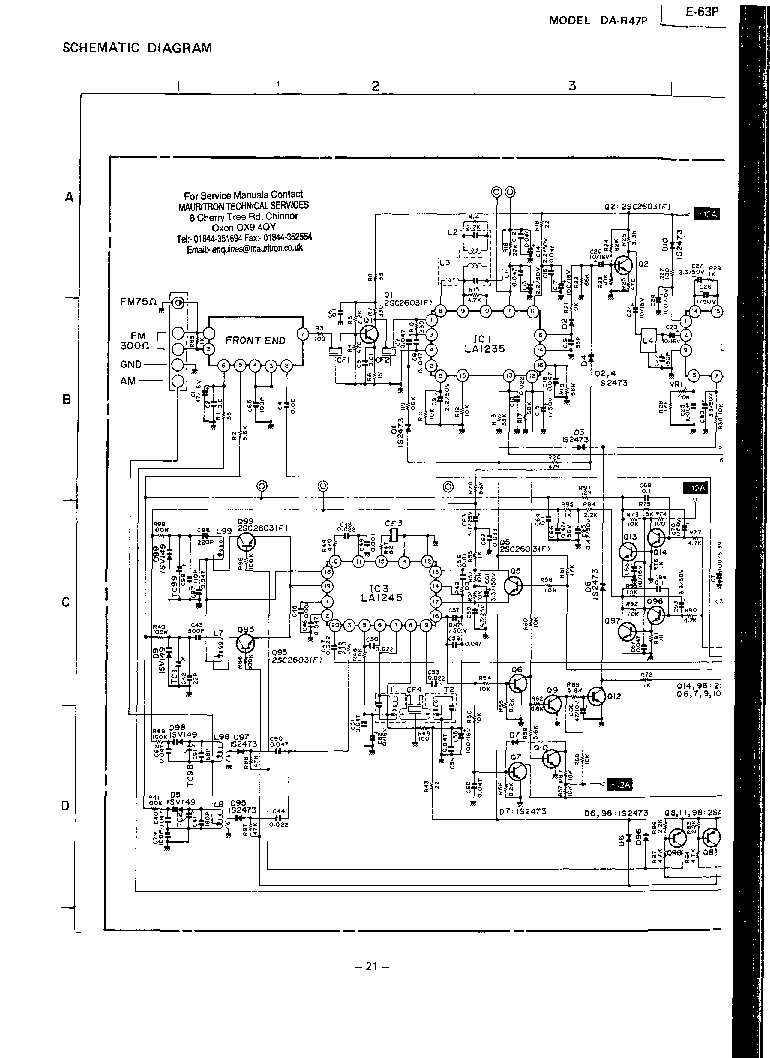 MITSUBISHI E-63P SCH Service Manual download, schematics, eeprom ...