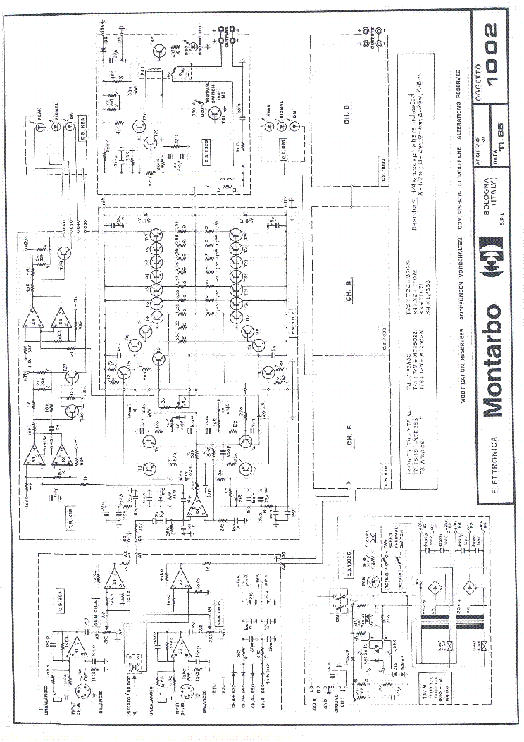 Montarbo Amplifier Circuit Diagram Montarbo 520 528 Service