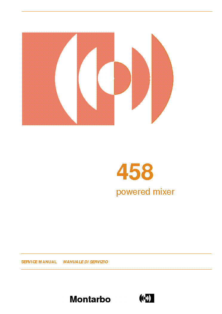 MONTARBO 458 service manual