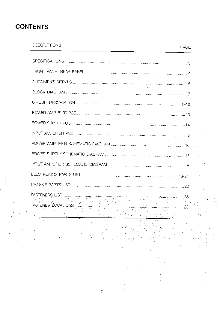 NAD 208 SM2 service manual (2nd page)