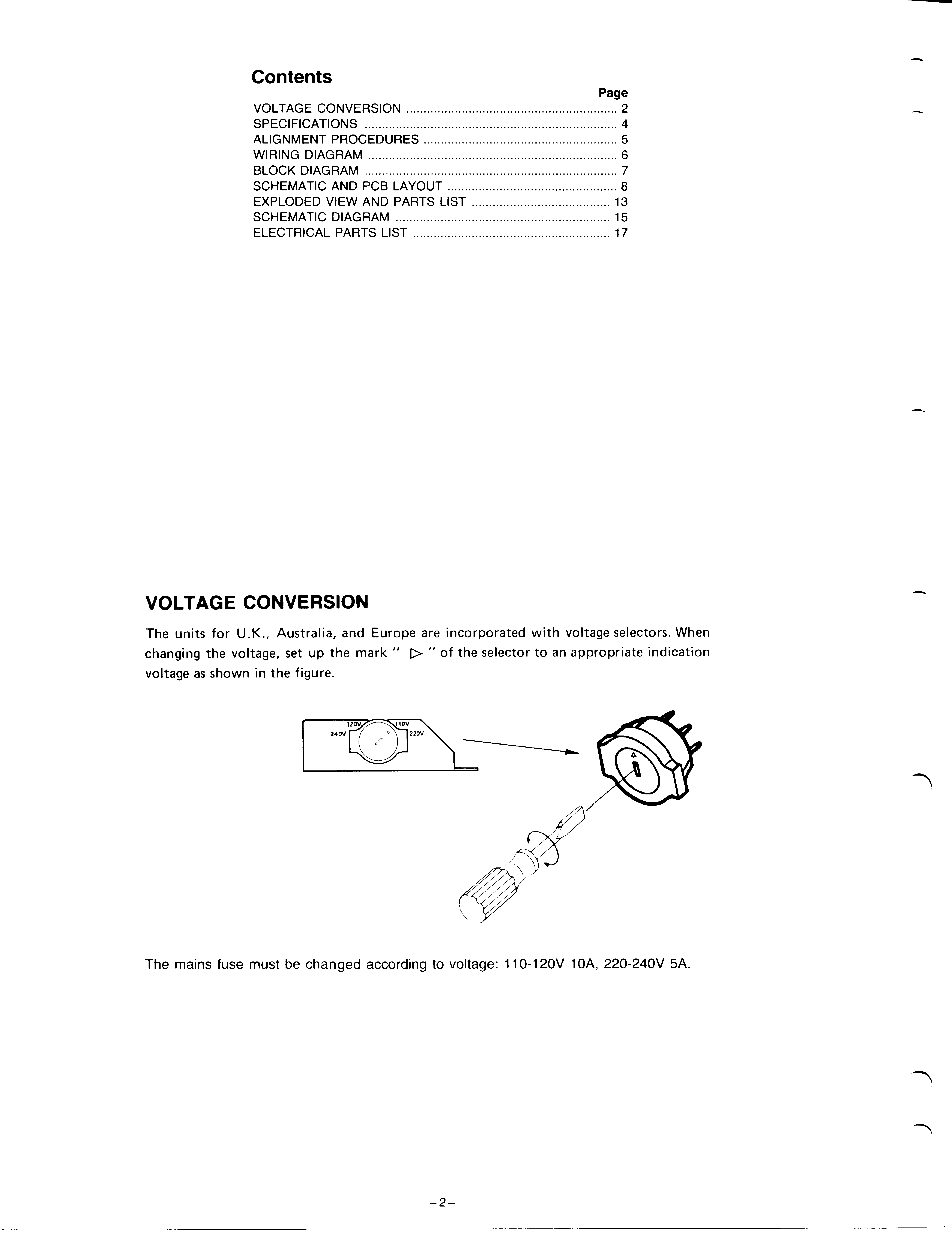NAD 2600 SM service manual (2nd page)